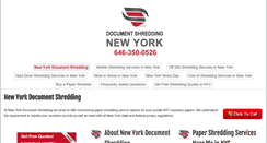 Desktop Screenshot of newyorkshreddingservice.com