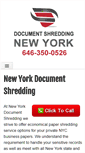 Mobile Screenshot of newyorkshreddingservice.com